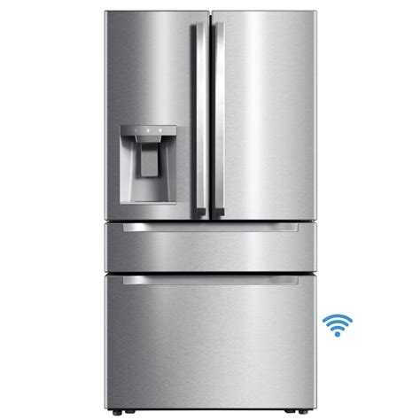 6-cu ft French Door <b>Refrigerator</b> with Dual Ice Maker (Fingerprint Resistant Stainless Steel) ENERGY STAR. . Counter depth refrigerator lowes